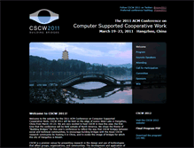 Tablet Screenshot of cscw2011.org